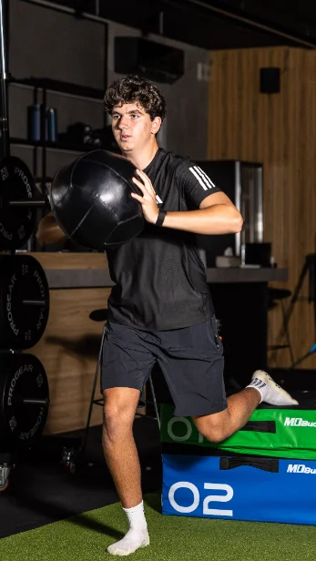 Coached training session with an everyday client